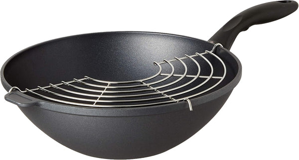 11.8" (4.9 Qt) Nonstick Wok HD Diamond Coated Aluminum Stir-Fry Pan, Includes Lid, Dishwasher Safe and Oven Safe, Grey6