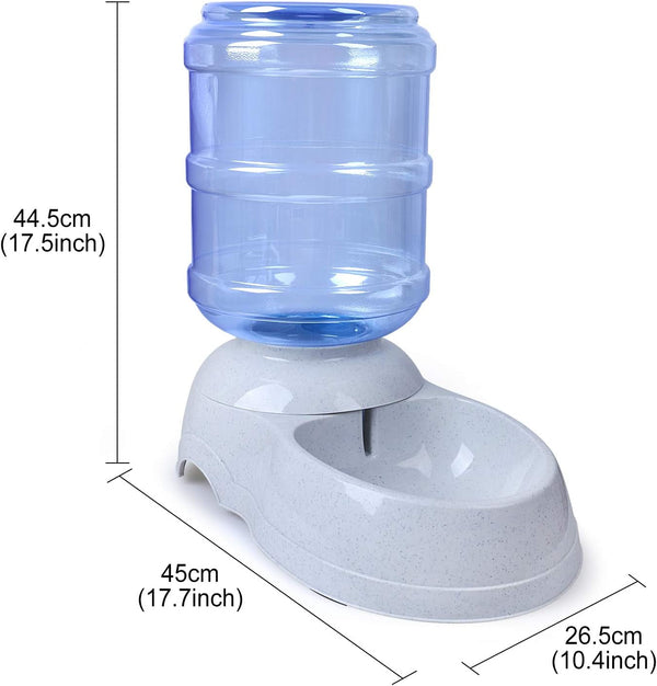 Pet Water Dispenser Station - 3 Gallon/11L Replenish Pet Waterer for Large Dog Cat Animal Automatic Gravity Water Drinking Fountain Bottle Bowl Dish Stand7