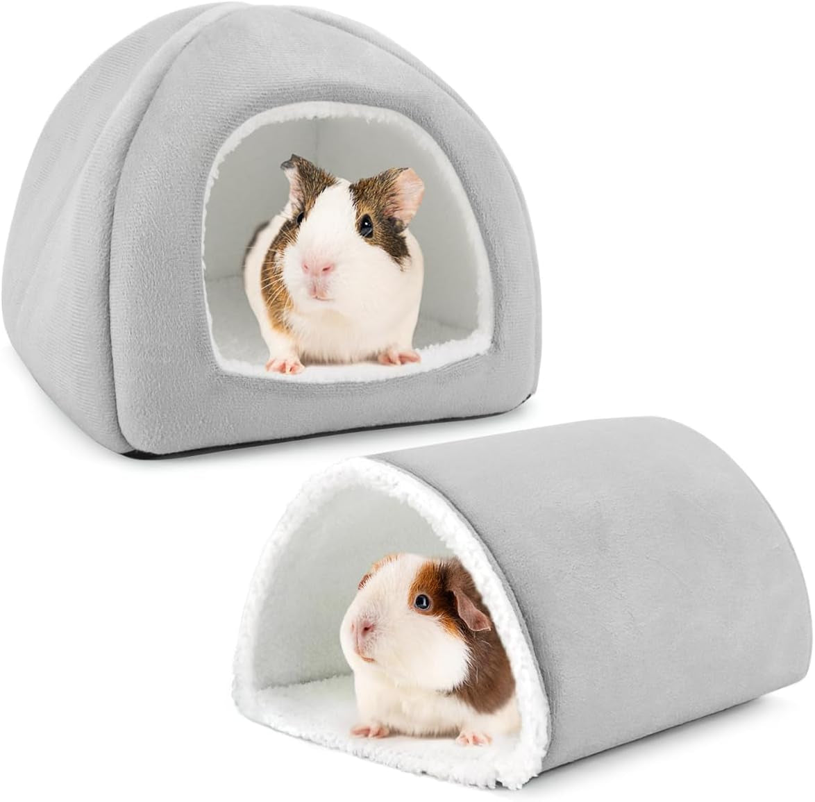 guinea-pig-hideout-with-tunnel-washable-fleece-house-bed-chinchilla-hideaway-enrichment-toys-and-cage-accessories-for-ferret-hedgehog-small-animal