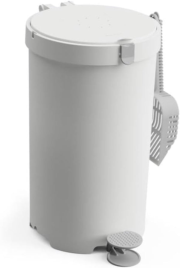Modkat Litter Keeper, Cat Litter Disposal, Scoop, Filters & Bags, Gray | Odor-Sealing Litter Disposal Includes a Scoop, Charcoal Filters and Recycled Waste Bags7