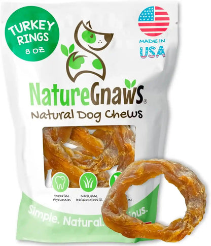 Nature Gnaws USA Turkey Tendons for Dogs (4Oz) - Delicious Grain Free Reward Snack for Small, Medium & Large Breeds - Premium Natural Dog Chew Treats9