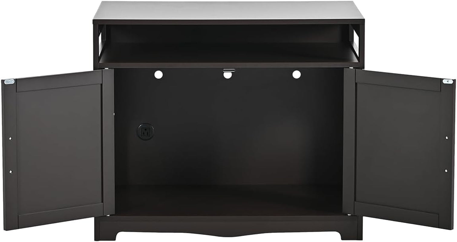31-5-l-walnut-cat-litter-box-enclosure-with-hidden-plug-2-doors-indoor-large-cat-washroom-storage-bench-side-table