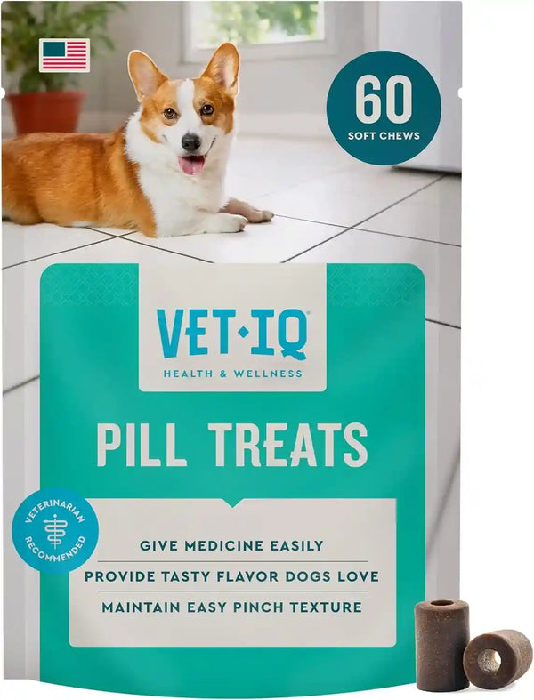 Vetiq Pill Treats Advanced Formula for Dogs, Chicken Flavor Soft Chews, Made in the USA, 30 Count8