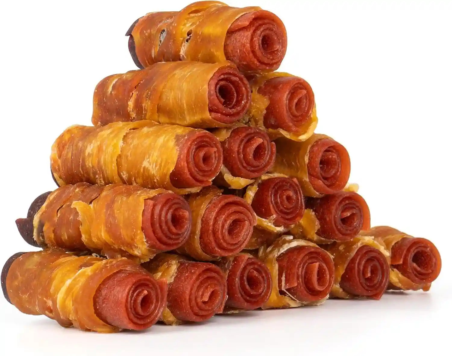 mon2sun-dog-treats-3-inch-rawhide-free-chicken-duck-beef-rolls-21-16-oz-easy-to-digest-texture-suitable-for-small-dogs-daily-reward-use-made-with-real-meat