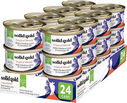 Solid Gold Wet Cat Food Pate for Indoor Cats - Healthy Canned Cat Food Pate W/Real Chicken, Omega Fatty Acids, Vitamins & Minerals - Grain Free & Gluten Free Can Meals for Cats & Kittens - 24Ct/3Oz29