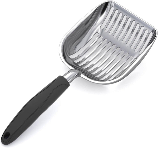 Wepet Cat Litter Scoop, Aluminum Alloy Sifter, Kitty Metal Scooper, Deep Shovel, Long Handle, Poop Sifting, Kitten Pooper Lifter, Durable, Heavy Duty, for Litter Box15