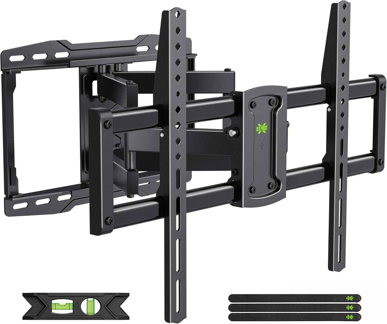 full-motion-tv-wall-mount-for-42-55-65-75-85-86-inch-tv-mount-swivel-and-tilt-wall-mount-bracket-with-dual-articulating-arms-up-to-132lbs-vesa-600x400mm-max-16-wood-studs-xml019