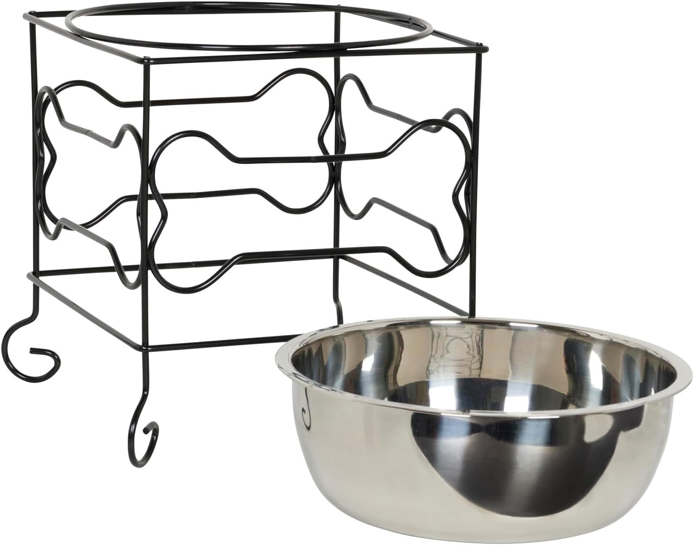 yml-wrought-iron-stand-with-stainless-steel-dog-bowl-large