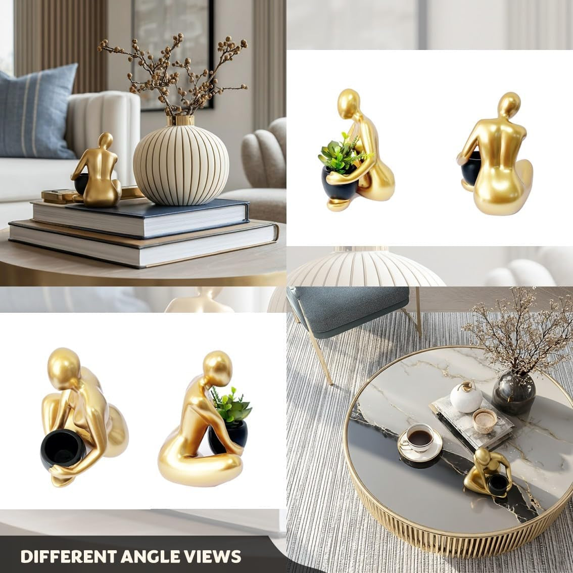 modern-abstract-statue-with-removable-faux-succulents-plants-resin-figurine-home-decor-accents-coffee-table-shelf-styling-collectible-art-luxury-gift-items-woman-thinker-sculpture-gold