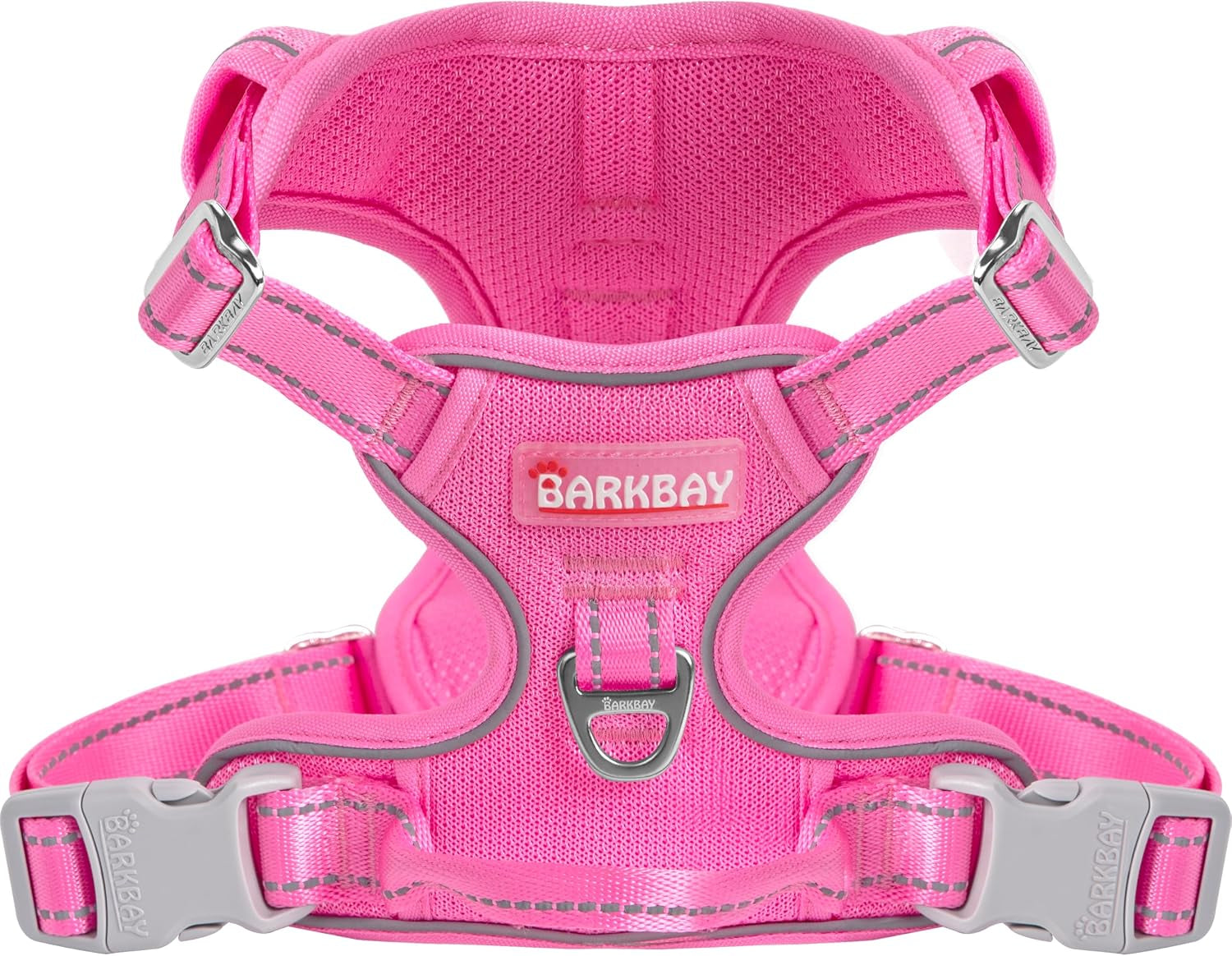 barkbay-no-pull-pet-harness-dog-harness-adjustable-outdoor-pet-vest-3m-reflective-oxford-material-vest-for-pink-dogs-easy-control-for-small-medium-large-dogs-l