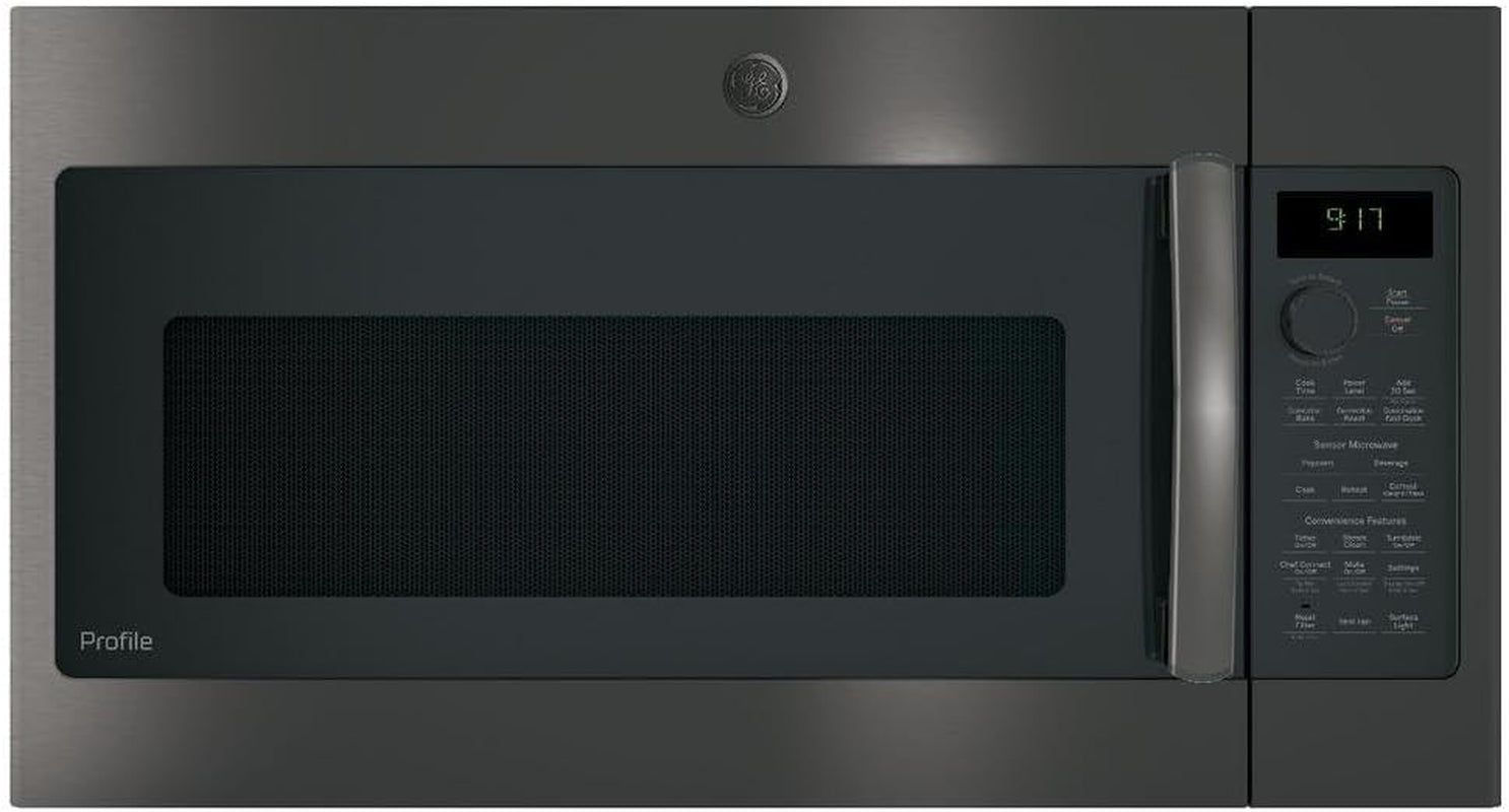 1-7-cu-ft-over-the-range-microwave-with-950-watts-chef-connect-sensor-cooking-controls-convection-fast-cook-bake-roast-3-speed-300-cfm-steam-clean-and-led-cooktop-lighting