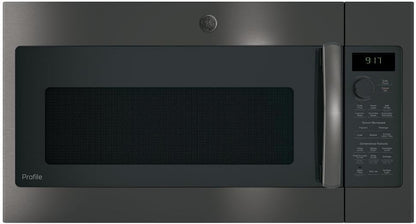 1.7 Cu. Ft. Over-The-Range Microwave with 950 Watts, Chef Connect, Sensor Cooking Controls, Convection, Fast Cook, Bake, Roast, 3-Speed 300 CFM, Steam Clean and LED Cooktop Lighting1
