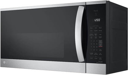 1.8 Cu. Ft. 30 In. W Smart over the Range Microwave Oven with Easyclean in Printproof Stainless Steel 1000-Watt3