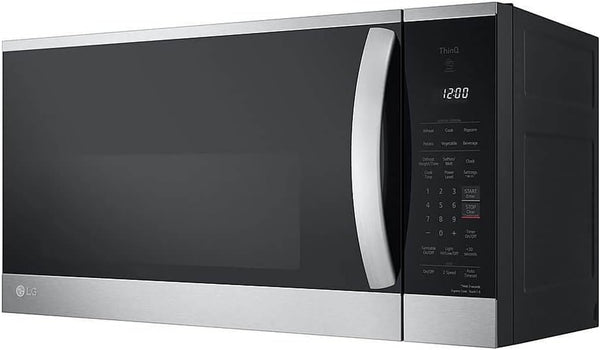 1.8 Cu. Ft. 30 In. W Smart over the Range Microwave Oven with Easyclean in Printproof Stainless Steel 1000-Watt3