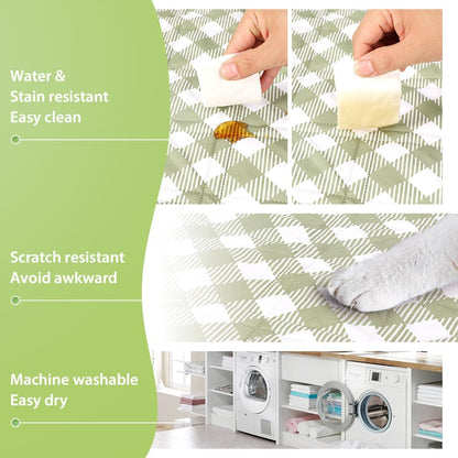 Extra Large Picnic Outdoor Blanket, 80''X80'' Waterproof Foldable Blankets Gingham Picnic Mat for Beach, Camping Grass Lawn Park Accessories Cute Couple Gifts Ideas Wedding Registry(Green White)4