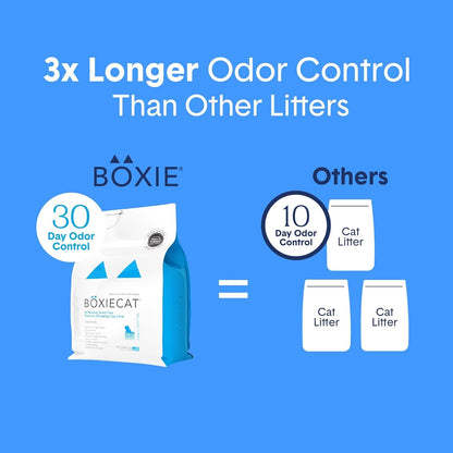 Boxie Premium Unscented Clumping Cat Litter 30+ Day Odor Control 16 Lb6