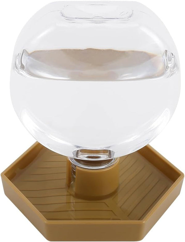 Reptile Water Feeder,Gecko Bearded Dragon Automatic Water Dispenser 12 Oz Amphibians Waterer Dish Terrarium Bowls for Lizards Turtles Snake Frog,Round Shaped1