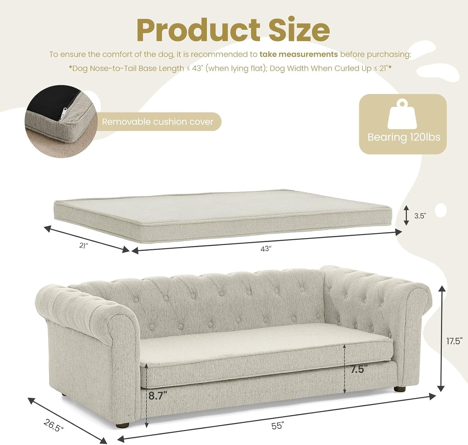 elevated-xl-large-dog-sofa-with-backrest-and-armrests-55-button-tufted-dog-couch-bed-with-soft-cushion-for-large-dogs-stylish-lounging-bed-pet-couch-chair-120lbs-weight-capacity-beige