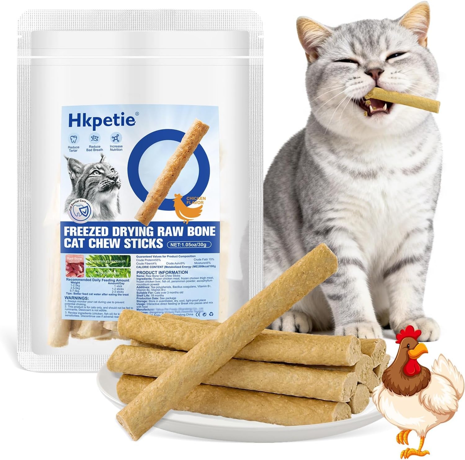 30g-freezed-dried-cat-chew-stick-chicken-flavor-cat-dental-treats-for-freshens-breath-and-reduce-tartar-feline-teething-sticks-cats-treats-snack