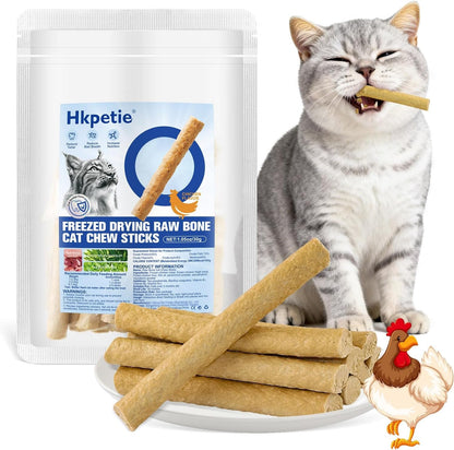 30G Freezed Dried Cat Chew Stick Chicken Flavor, Cat Dental Treats for Freshens Breath and Reduce Tartar, Feline Teething Sticks Cats Treats Snack1