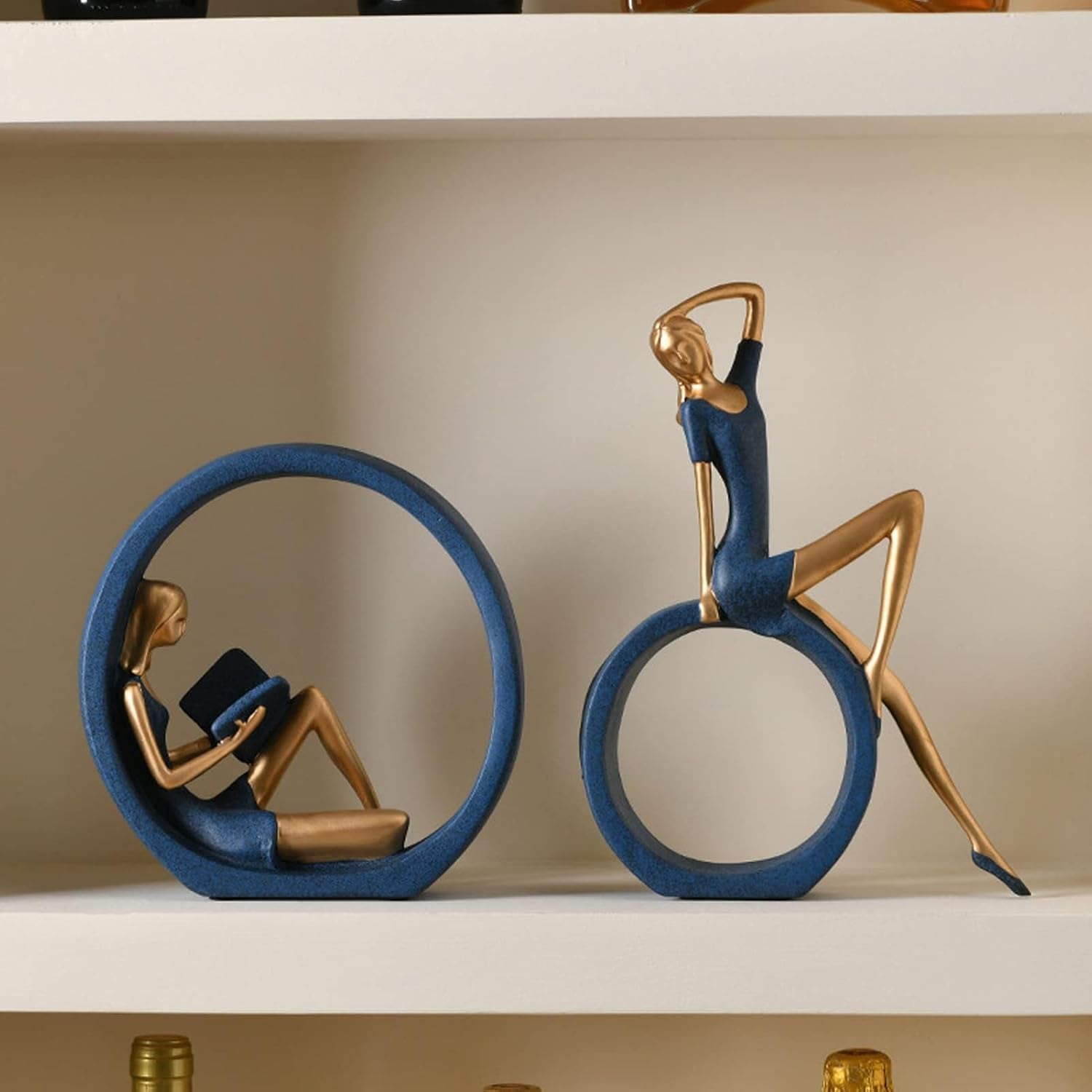 2pcs-11h-girl-statues-reading-girl-sculptures-ornaments-blue-abstract-sculptures-yoga-girl-collectible-figurines-for-home-office-living-room-table-bookshelf-desk-housewarming-decor