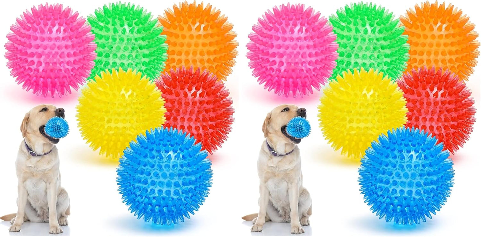 vitever-3-5-squeaky-dog-toy-balls-6-colors-puppy-chew-toys-for-teething-bpa-free-non-toxic-spikey-dog-balls-for-medium-large-small-dogs-durable-toys-for-aggressive-chewers