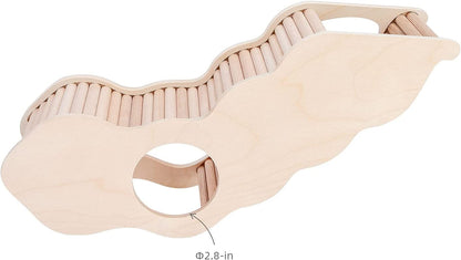 Niteangel Hamster House W/Climbing Ladder for Hamsters Gerbils Mice or Similar-Sized Pets (Secret Peep Tunnel Hamster Hut)6