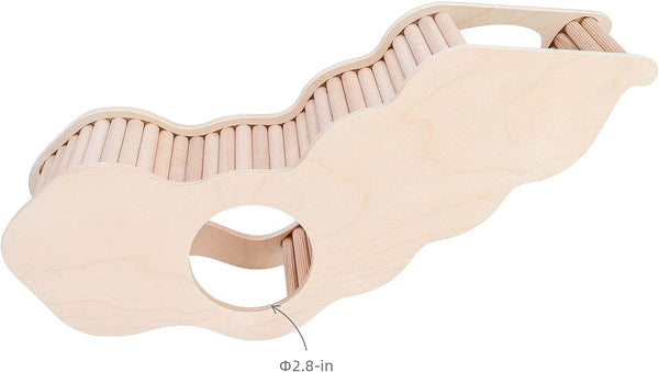 Niteangel Hamster House W/Climbing Ladder for Hamsters Gerbils Mice or Similar-Sized Pets (Secret Peep Tunnel Hamster Hut)6