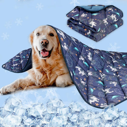 Dog Cooling Mat, Premium Lightweight Pet Cooling Blanket Bed Cover for Dogs, Cat, Puppies | Ice Silk Cooling Pad for Dogs Furniture Protector | Machine Washable Pet Blanket, 28''X40''10