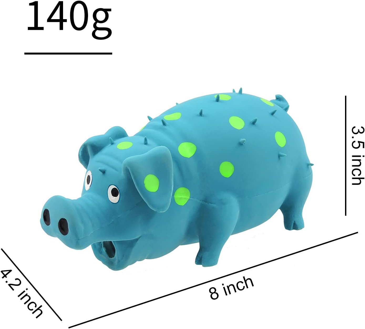 andiker-dog-squeaky-toy-dots-latex-dog-chew-toys-with-a-oinks-sound-squeaker-grunting-pig-dog-toy-durable-self-play-8-dogs-squeeze-toy-for-dental-biting-chasing-to-kill-boring-time-blue
