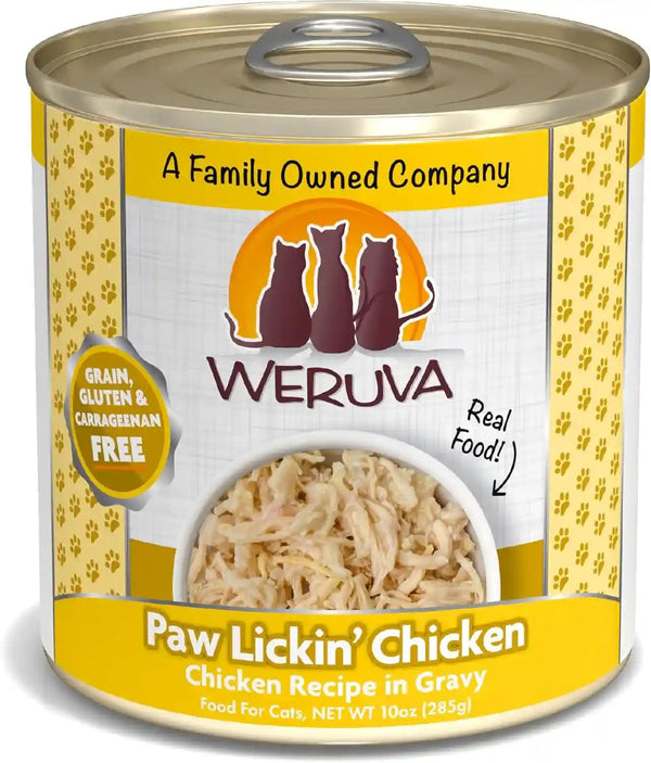 Weruva Classic Cat Food, Paw Lickin’ Chicken with Chicken Breast in Gravy, 3Oz Can (Pack of 24)11