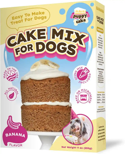 Puppy Cake Peanut Butter Dog Birthday Cake Mix with Icing - Wheat-Free, Easy to Bake/Microwave - Natural Ingredients - Made in the USA10
