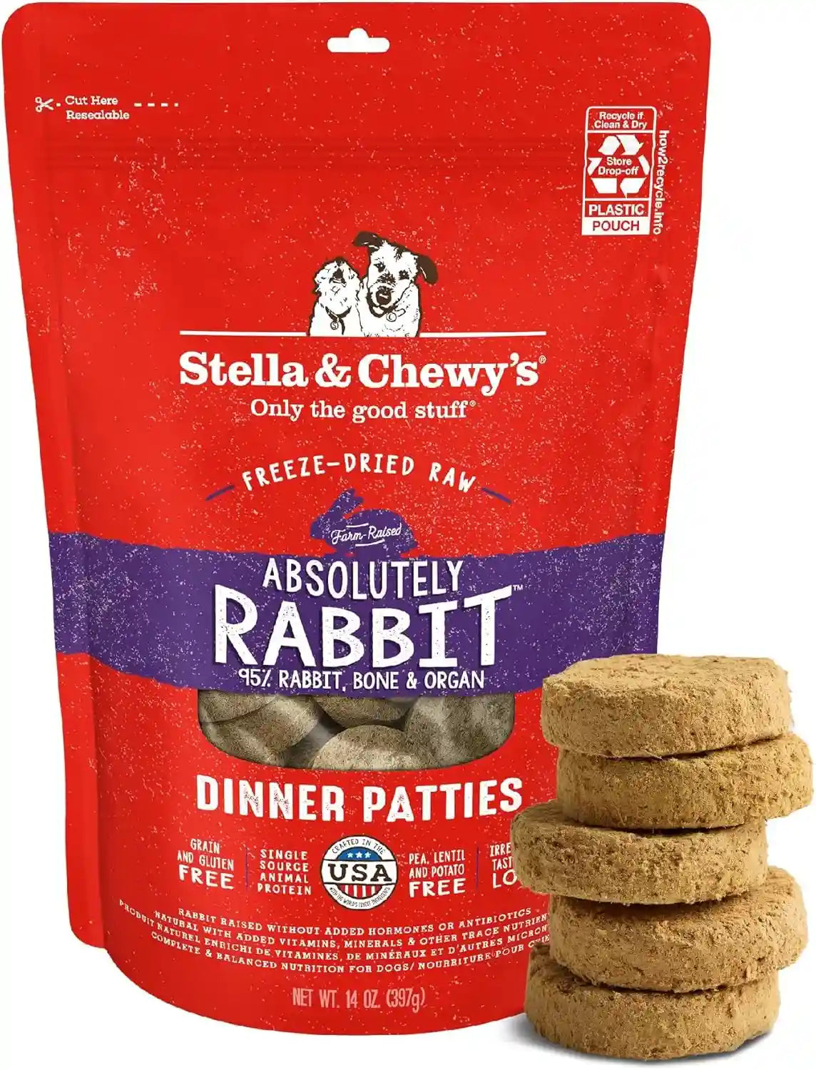 stella-chewys-freeze-dried-raw-dinner-patties-beef-recipe-high-protein-grain-free-puppy-dog-food-perfect-for-picky-eaters-25-oz