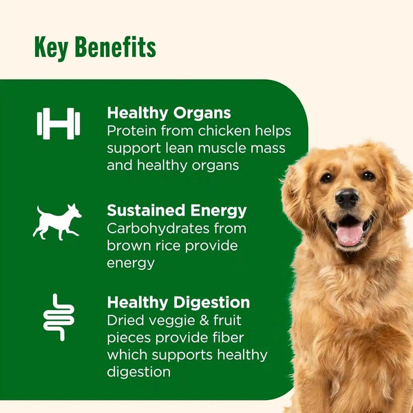 Nutrish Dish Chicken & Brown Rice Recipe with Veggie & Fruit Blend Dry Dog Food, 3.75 Lb. Bag (Rachael Ray)4