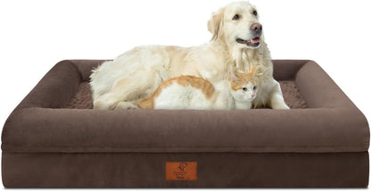 XL Orthopedic Waterprood Dog Bed for Extra Large Size Dogs | 360 Degree Bolster Support, Egg Crate Foam, Waterproof Liner, Non-Slip Bottom, Machine Washable Cover, 45 X 35 Inch28
