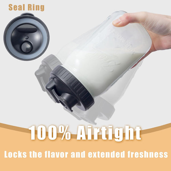 Pour Spout Lids for Ball Wide Mouth Mason Jars, Airtight Canning Jar Flip Cap Top Lid for Drinking, Salad, Dressing Pouring, Leak-Proof, Pack of 43