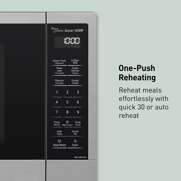 Panasonic NN-SN67KS Microwave Oven, 1.2 Cu.Ft, Stainless Steel/Silver10