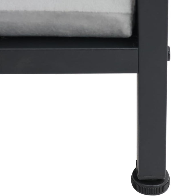 Dog Bed End Table with Storage Drawer and Washable Cushion, Black & Walnut | Open Elevated Dog Bed Furniture for Small Medium Dogs up to 50 Lbs, Metal Frame, Drawer, for Living Room, Bedroom Bedside8
