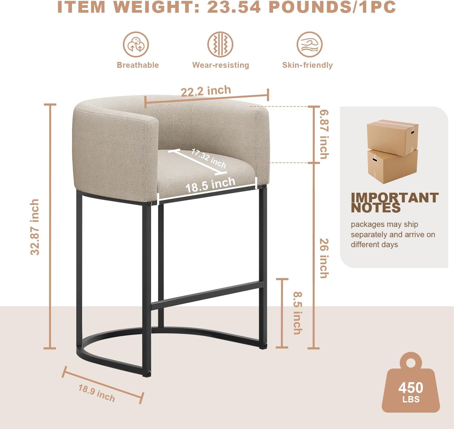 26-h-counter-height-bar-stools-set-of-2-modern-barrel-counter-stools-with-backrest-and-arms-linen-fabric-upholstered-accent-barstools-for-kitchen-island-support-450-lbs-beige