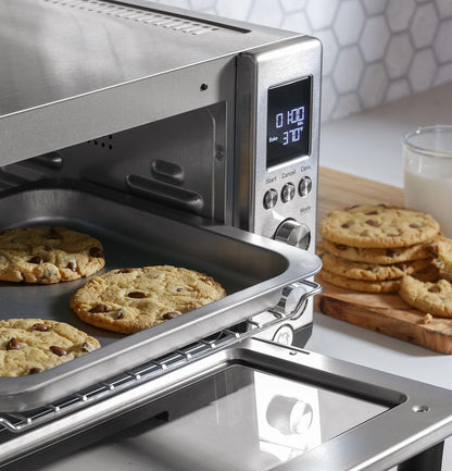 GE Convection Toaster Oven | Calrod Heating Technology | Large Capacity Toaster Oven Complete with 7 Cook Modes & Oven Accessories | Countertop Kitchen Essentials | 1500 Watts | Stainless Steel4
