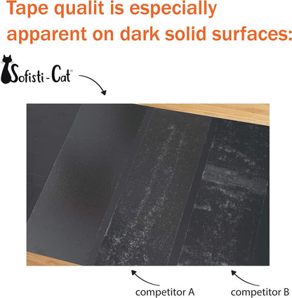 Training Tape, Cat Tape for Furniture, Scratch Deterrent Keep Cats from Scratching Furniture with Our Double -Sided Repellent, 2.5" X 15' Roll4