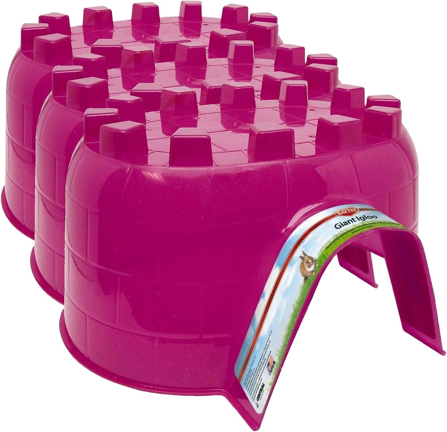 kaytee-igloo-habitat-hideout-for-pet-rabbits-ferrets-guinea-pigs-and-other-small-animals-giant