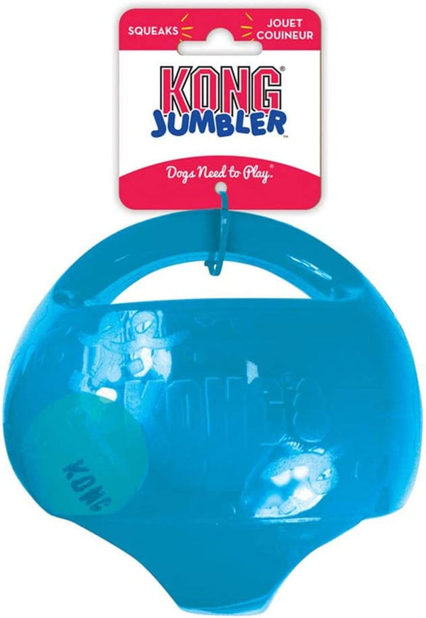 KONG Jumbler Ball, Interactive Fetch Toy, for Medium/Large Dogs, Assorted | Interactive Fetch Toy with a Tennis Ball Inside, Great for Engaging Dog & Puppy Playtime, Color May Vary3