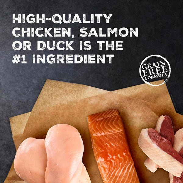 Blue Buffalo Wilderness Variety Pack Adult Paté Wet Cat Food, 3 Oz, 12 Ct | Chicken, Salmon, and Duck Patés (4 of Each), High Protein & Grain-Free Recipes, Supports Daily Hydration3