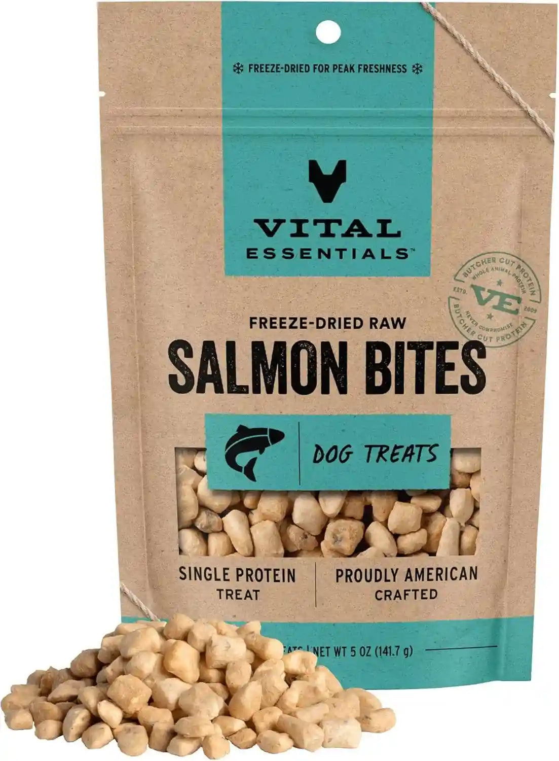 vital-essentials-freeze-dried-dog-treats-salmon-bites-2-5-oz-bag-single-animal-protein-premium-quality-grain-free-training-treats-usa-made-with-u-s-globally-sourced-ingredients