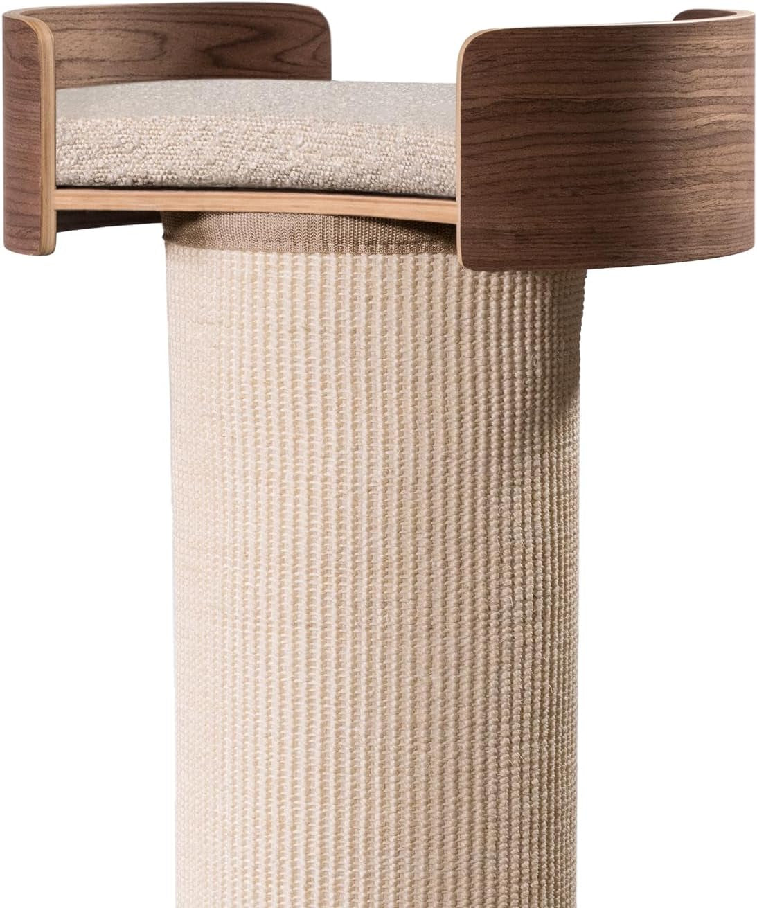 one-fast-cat-giant-scratching-tower-w-perch-44-5-height-with-replaceable-sisal-and-removable-bed-ash