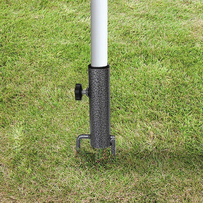 Adjustable Portable Umbrella Base, Upgraded Heavy Duty Metal Holder-Stand-Sand Grass Auger,For Flag, Umbrella, Fishing Rod, Outdoor Park Patio Beach Ground Ideal for Use in Soil, Grass6