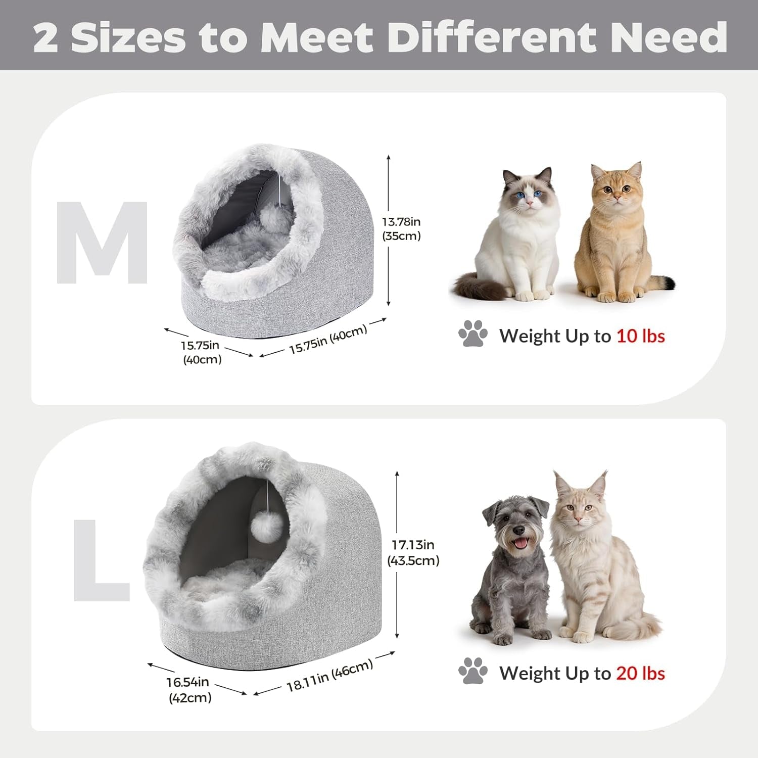 avont-cat-bed-cave-for-indoor-cats-semi-enclosed-with-washable-cushion-anti-slip-bottom-warm-plush-for-kittens-small-dogs-under-10-lbs-m
