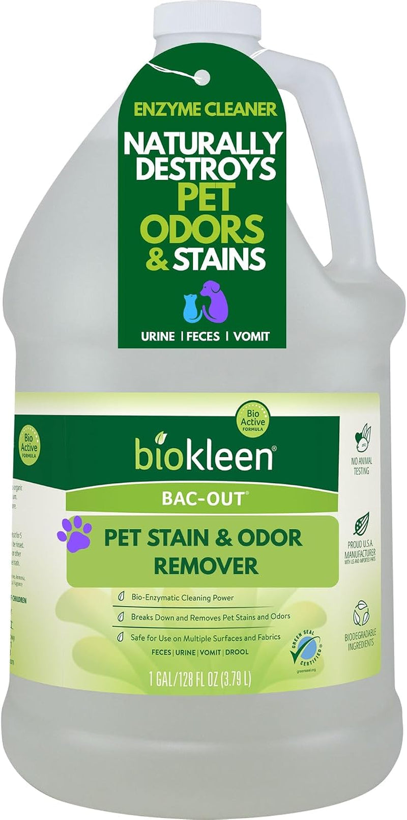 biokleen-bac-out-pet-stain-remover-enzymatic-natural-plant-based-destroys-stains-odors-safe-for-surfaces-fabrics-carpet-cleaner-eco-friendly-lavender-lime-scent-1-gallon