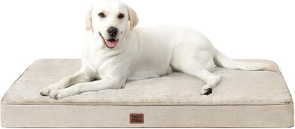 EHEYCIGA Medium Memory Foam Dog Crate Bed Washable, 30X20Inch, Grey | High Density Egg Crate Foam, Waterproof Liner, Removable Easy Clean Cover, Non-Slip Bottom, Fits Crate, Floor and Sofa19